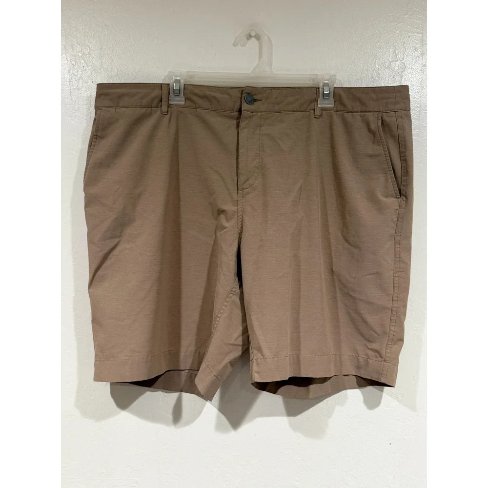 Faherty All Day Shorts Mens 42 Khaki Tan Recycled Stretch MSC0012